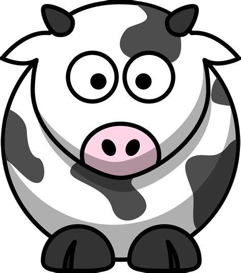 cartoon picture of a cow